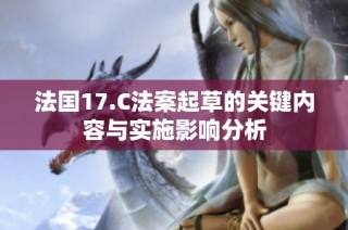 法国17.C法案起草的关键内容与实施影响分析