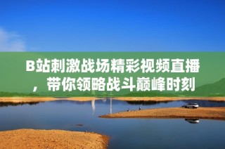 B站刺激战场精彩视频直播，带你领略战斗巅峰时刻