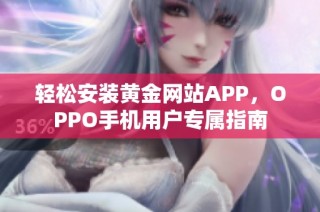 轻松安装黄金网站APP，OPPO手机用户专属指南