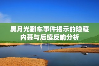 黑月光翻车事件揭示的隐藏内幕与后续反响分析