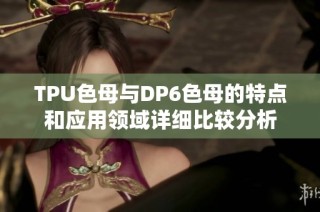 TPU色母与DP6色母的特点和应用领域详细比较分析