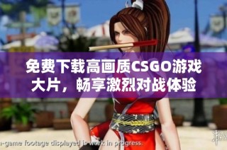 免费下载高画质CSGO游戏大片，畅享激烈对战体验