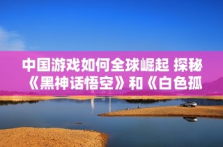 中国游戏如何全球崛起 探秘《黑神话悟空》和《白色孤重》背后的成功之道