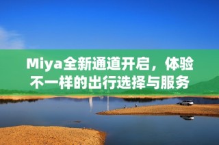 Miya全新通道开启，体验不一样的出行选择与服务