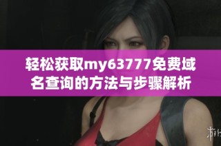 轻松获取my63777免费域名查询的方法与步骤解析