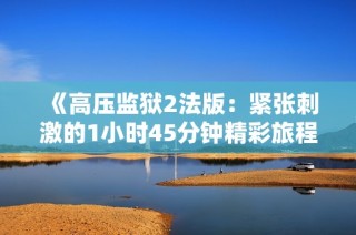 《高压监狱2法版：紧张刺激的1小时45分钟精彩旅程》