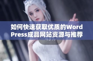 如何快速获取优质的WordPress成品网站资源与推荐