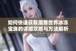 如何快速获取魔兽世界冰冻宝珠的详细攻略与方法解析