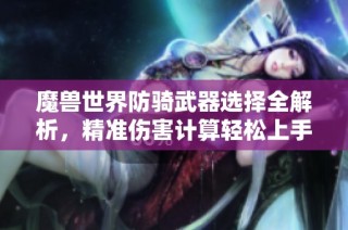 魔兽世界防骑武器选择全解析，精准伤害计算轻松上手