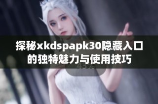 探秘xkdspapk30隐藏入口的独特魅力与使用技巧