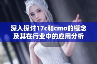 深入探讨17c和cmo的概念及其在行业中的应用分析