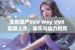 全新国产SUV Wey VV8 震撼上市，豪华与动力的完美结合