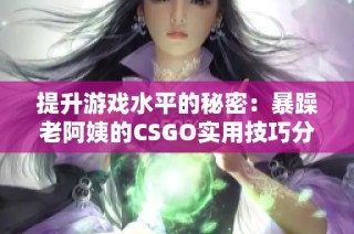 提升游戏水平的秘密：暴躁老阿姨的CSGO实用技巧分享