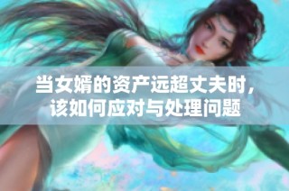 当女婿的资产远超丈夫时，该如何应对与处理问题