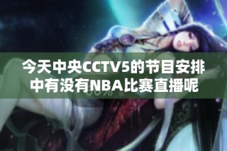 今天中央CCTV5的节目安排中有没有NBA比赛直播呢