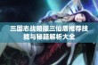 三国志战略版三仙盾推荐技能与秘籍解析大全