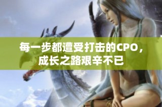 每一步都遭受打击的CPO，成长之路艰辛不已