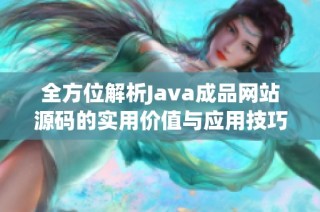 全方位解析Java成品网站源码的实用价值与应用技巧