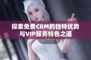 探索免费CRM的独特优势与VIP服务特色之道