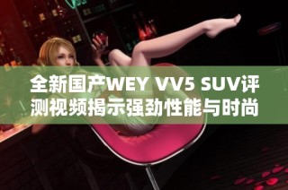 全新国产WEY VV5 SUV评测视频揭示强劲性能与时尚设计