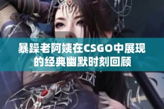 暴躁老阿姨在CSGO中展现的经典幽默时刻回顾