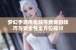 梦幻手游角色账号查询的技巧与安全性全方位探讨