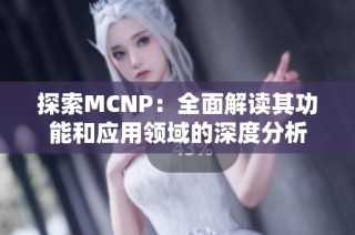 探索MCNP：全面解读其功能和应用领域的深度分析