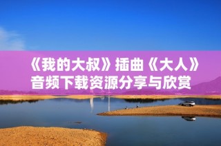 《我的大叔》插曲《大人》音频下载资源分享与欣赏