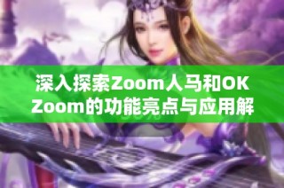 深入探索Zoom人马和OKZoom的功能亮点与应用解析