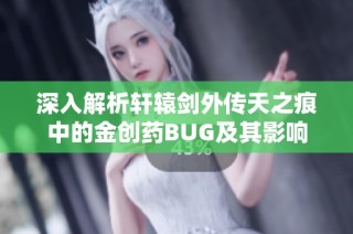 深入解析轩辕剑外传天之痕中的金创药BUG及其影响