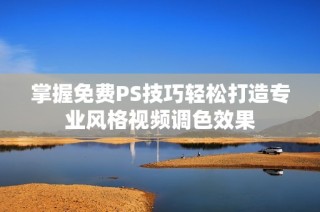 掌握免费PS技巧轻松打造专业风格视频调色效果