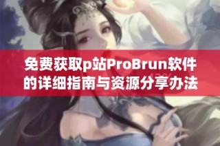 免费获取p站ProBrun软件的详细指南与资源分享办法