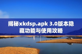 揭秘xkdsp.apk 3.0版本隐藏功能与使用攻略