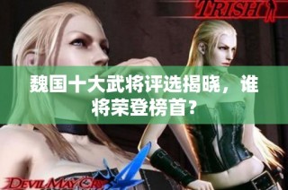 魏国十大武将评选揭晓，谁将荣登榜首？