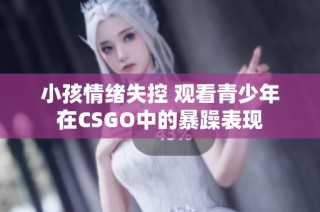 小孩情绪失控 观看青少年在CSGO中的暴躁表现