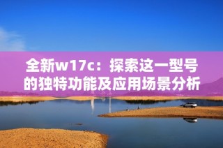 全新w17c：探索这一型号的独特功能及应用场景分析