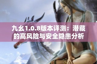 九幺1.0.8版本评测：潜藏的高风险与安全隐患分析