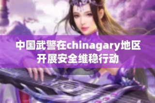 中国武警在chinagary地区开展安全维稳行动