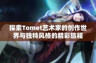 探索Tomet艺术家的创作世界与独特风格的精彩旅程