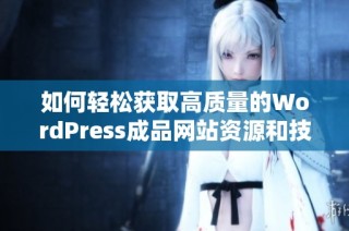 如何轻松获取高质量的WordPress成品网站资源和技巧