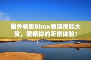 国外精彩Bbox表演视频大赏，震撼你的听觉体验！