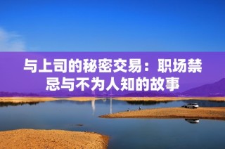 与上司的秘密交易：职场禁忌与不为人知的故事