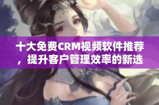 十大免费CRM视频软件推荐，提升客户管理效率的新选择