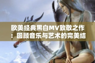 欧美经典黑白MV致敬之作：回顾音乐与艺术的完美结合