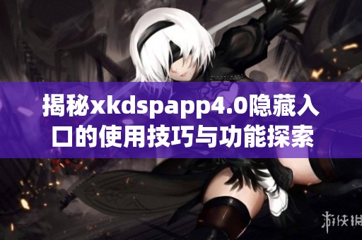 揭秘xkdspapp4.0隐藏入口的使用技巧与功能探索