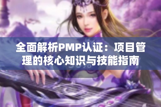 全面解析PMP认证：项目管理的核心知识与技能指南