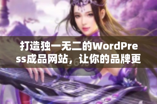 打造独一无二的WordPress成品网站，让你的品牌更出色