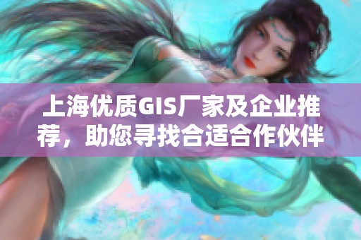 上海优质GIS厂家及企业推荐，助您寻找合适合作伙伴