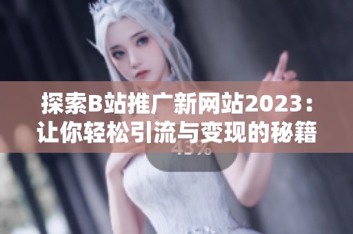 探索B站推广新网站2023：让你轻松引流与变现的秘籍