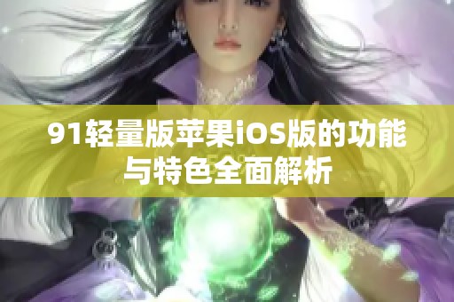 91轻量版苹果iOS版的功能与特色全面解析